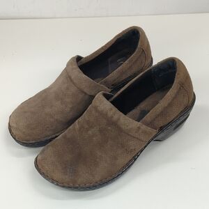 B.O.C. Peggy Slip On Clogs Brown Women's Size 8.5